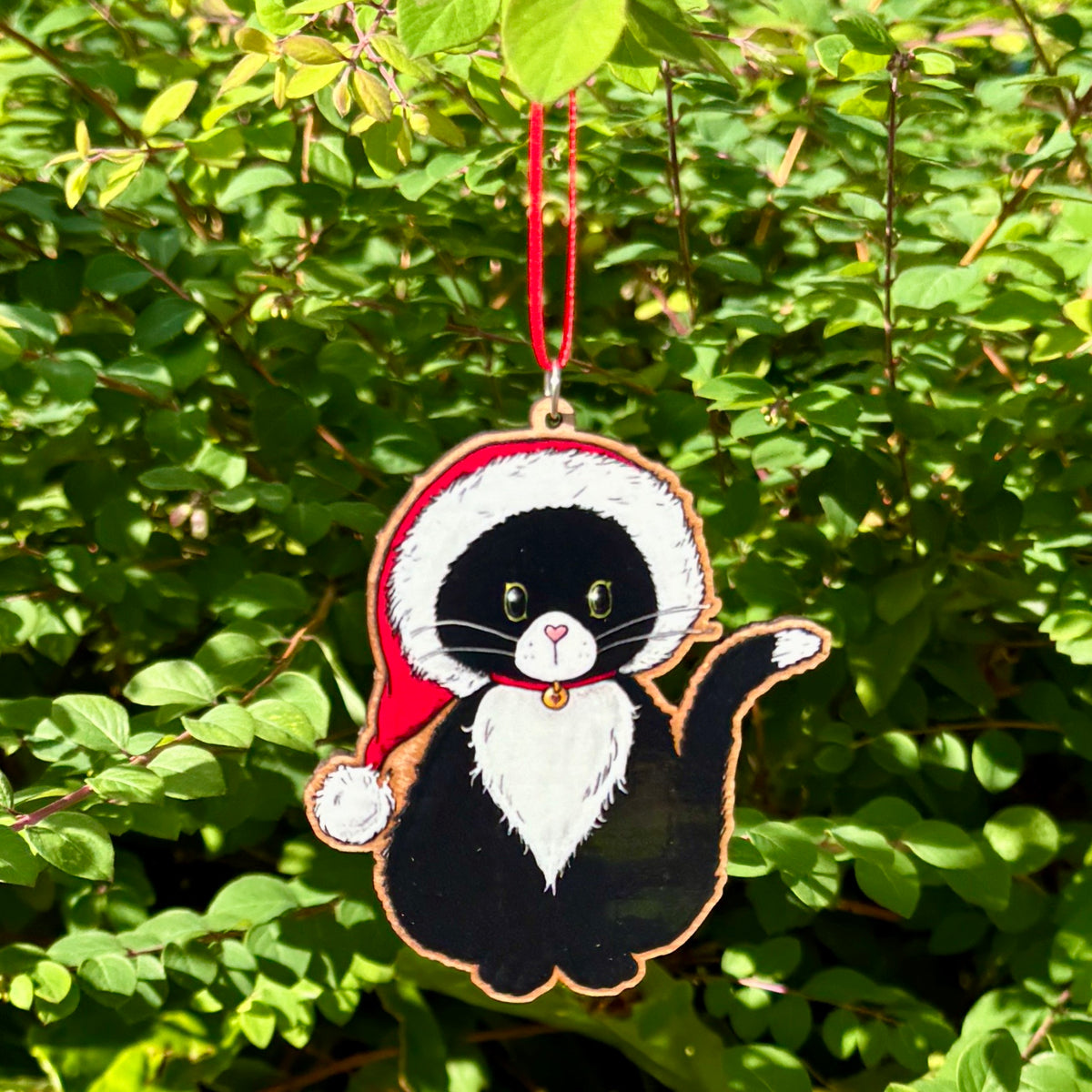 Santa Paws Wooden decoration