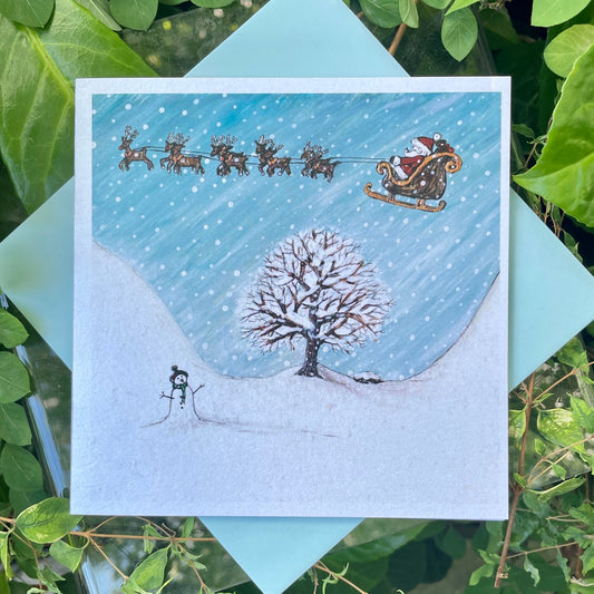Card~Santa at Sycamore Gap