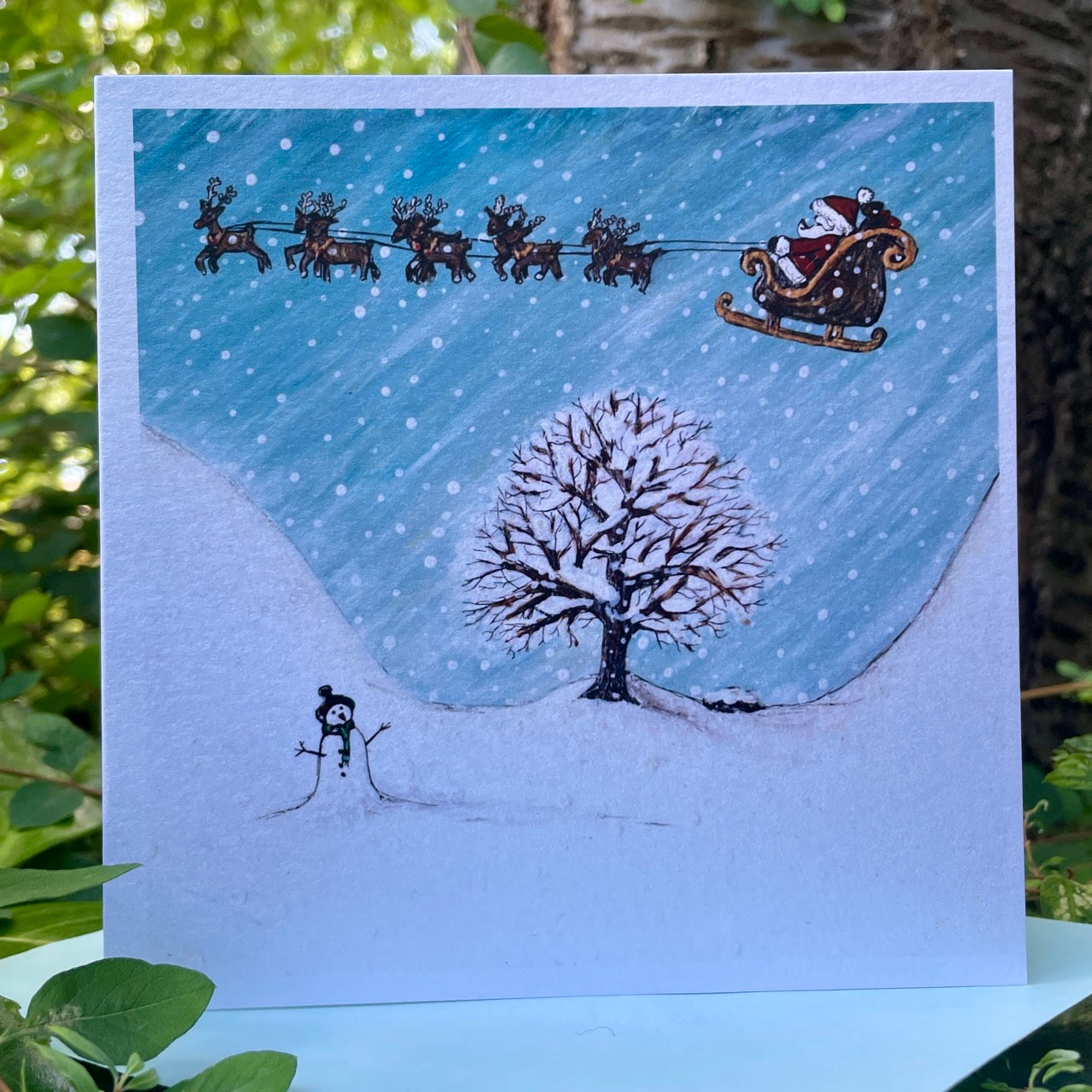 Card~Santa at Sycamore Gap