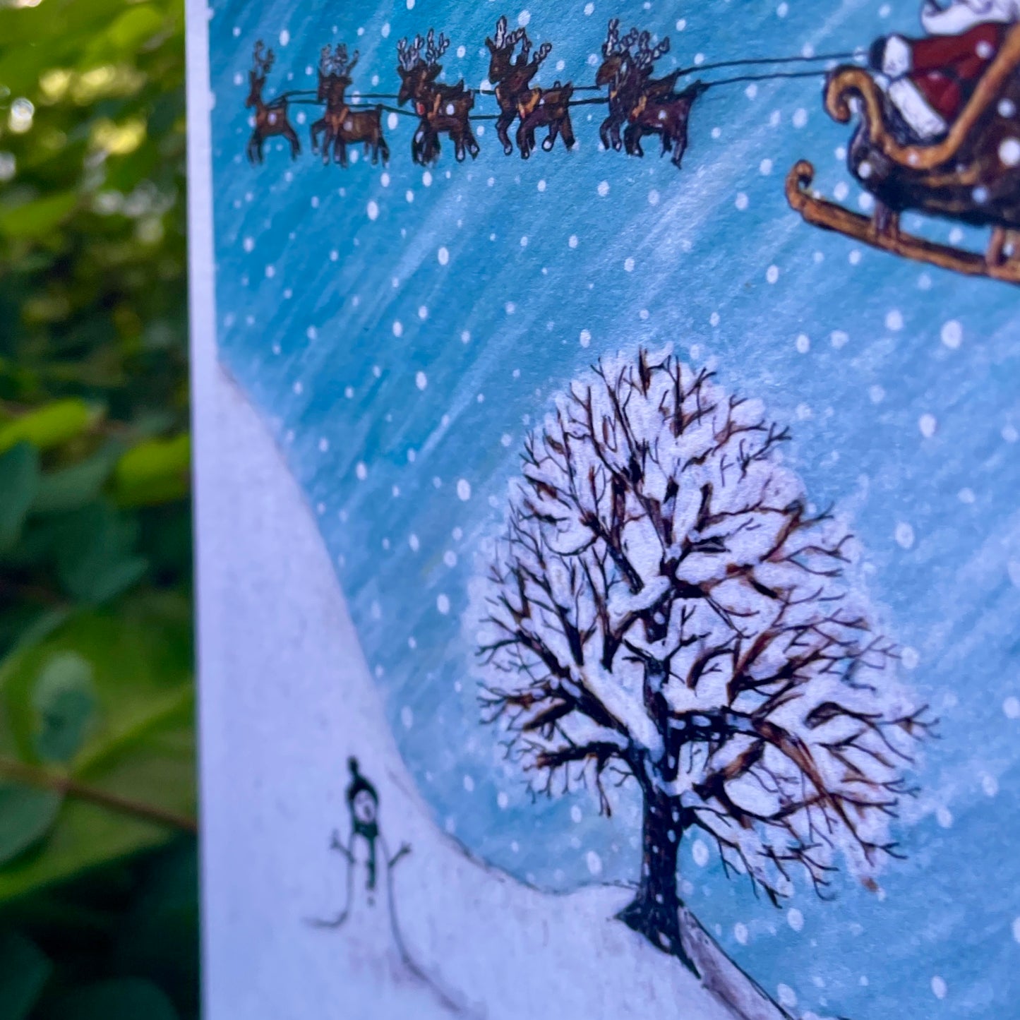 Card~Santa at Sycamore Gap