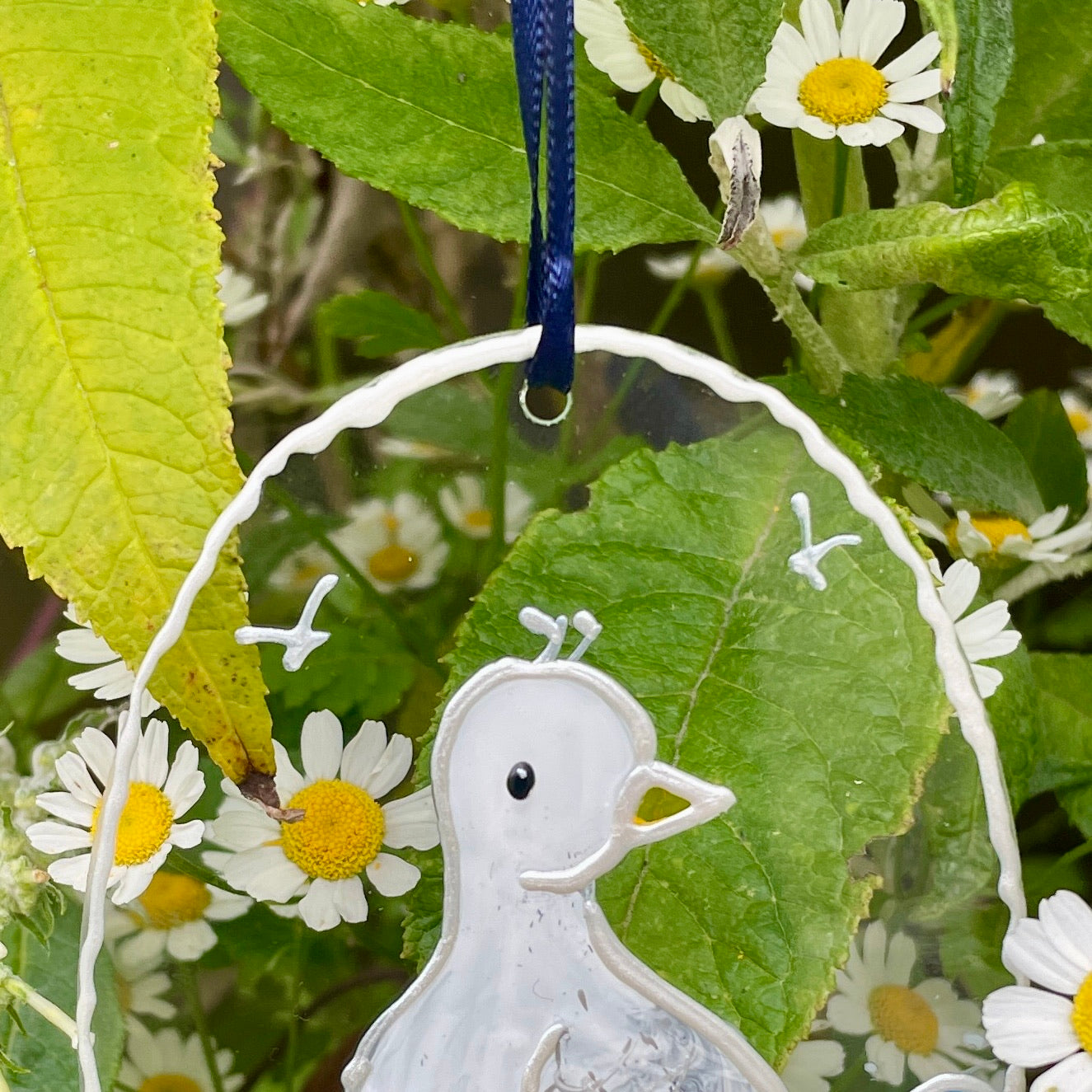 Seagulls~ Oval suncatcher
