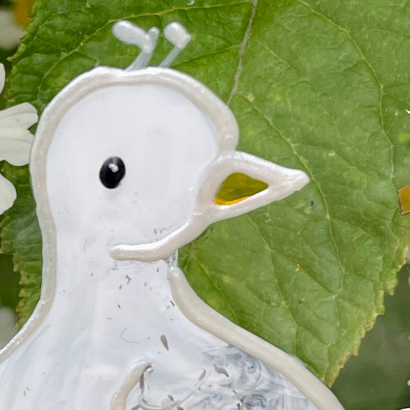 Seagulls~ Oval suncatcher