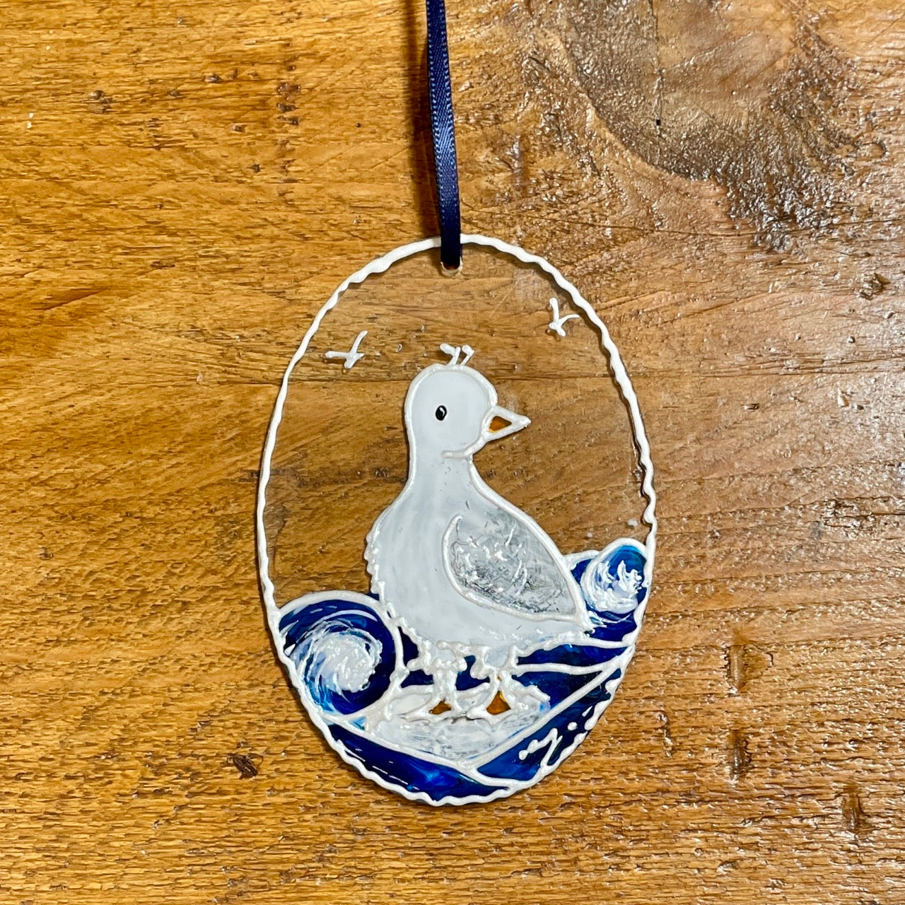 Seagulls~ Oval suncatcher