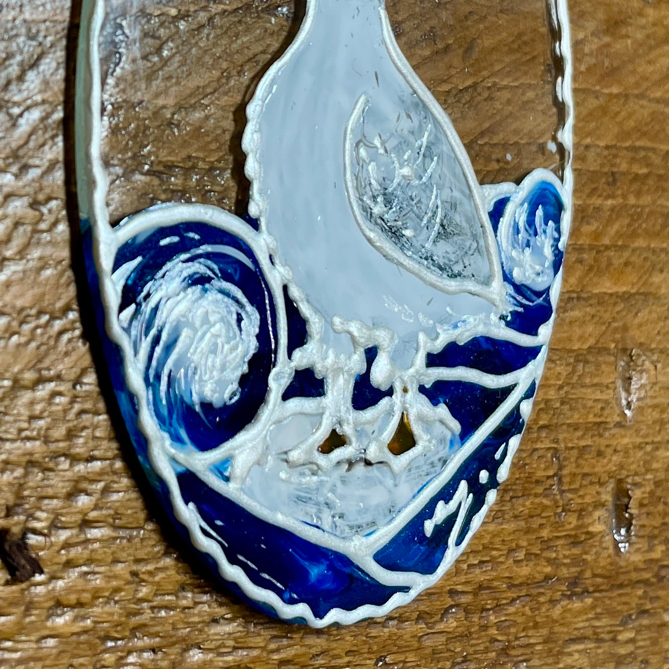 Seagulls~ Oval suncatcher