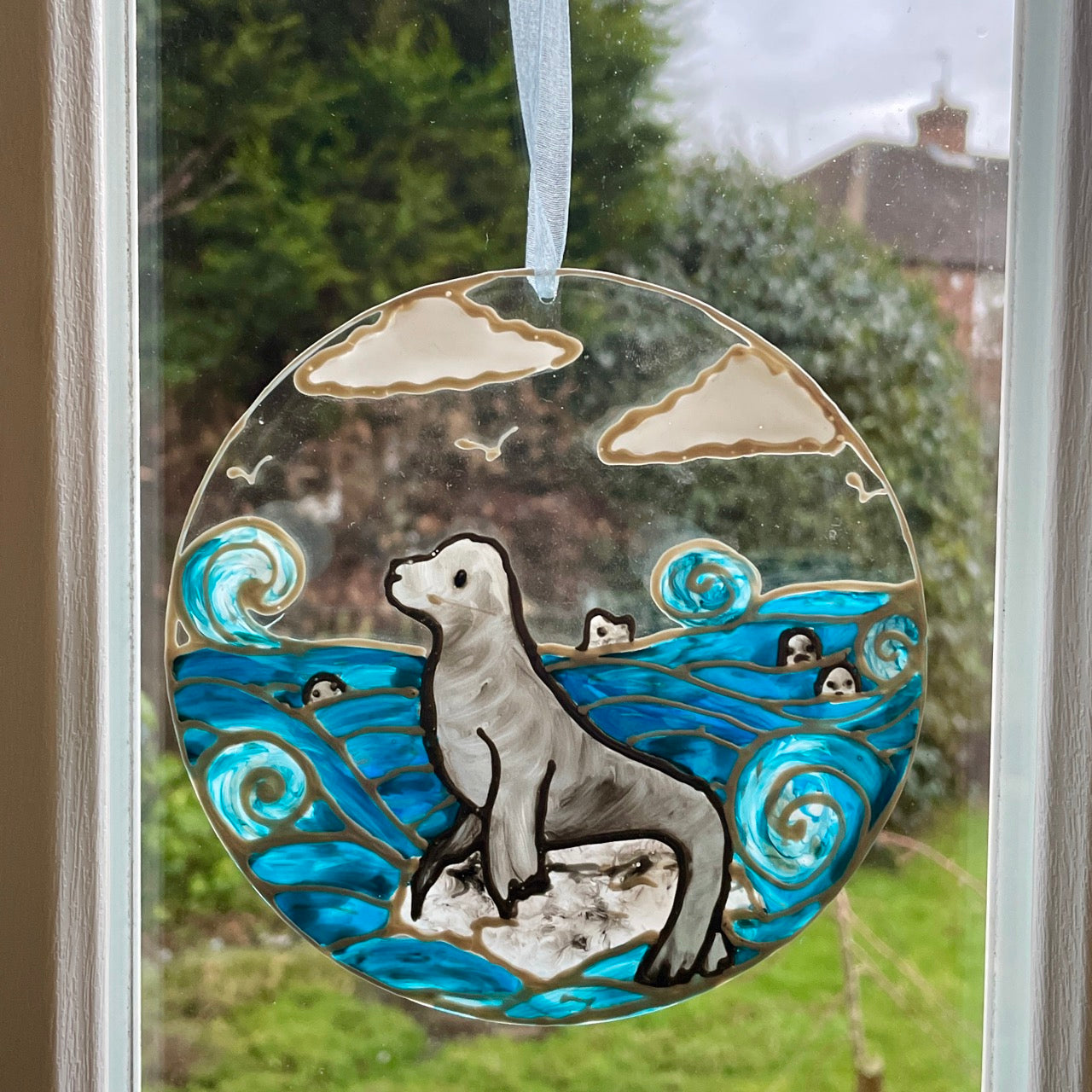 Seal~ Round suncatcher