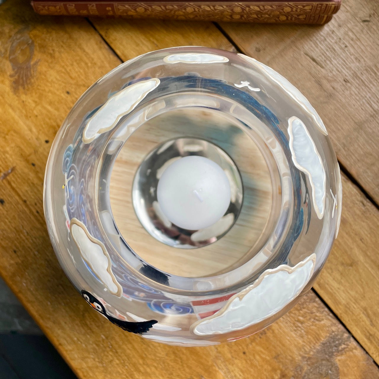 Seaside~ One of a kind dome candleholder