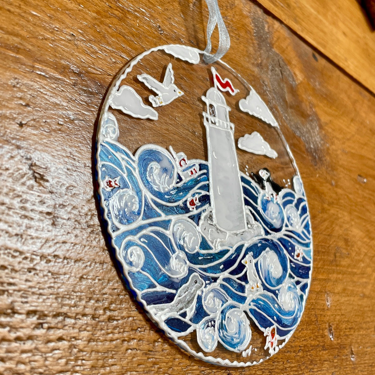 Seaside~ Round suncatcher