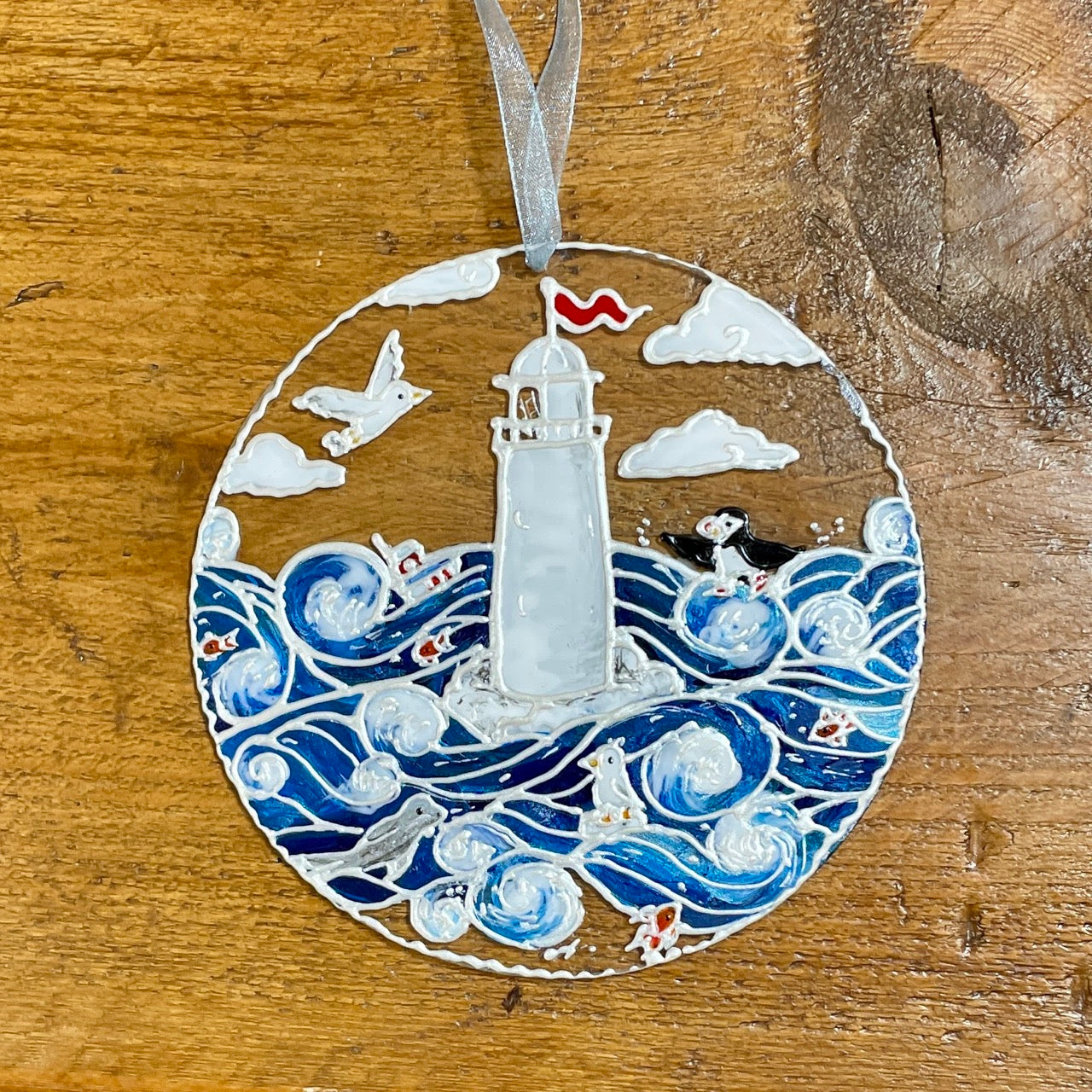 Seaside~ Round suncatcher