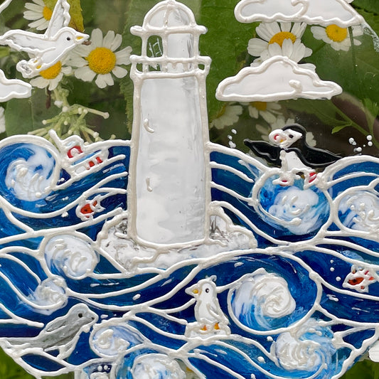 Seaside~ Round suncatcher