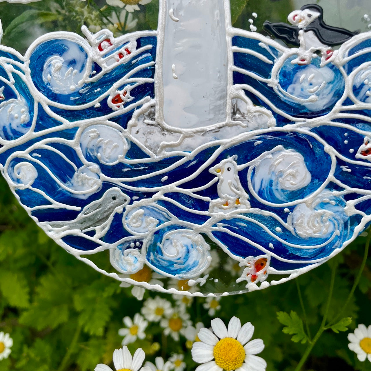 Seaside~ Round suncatcher