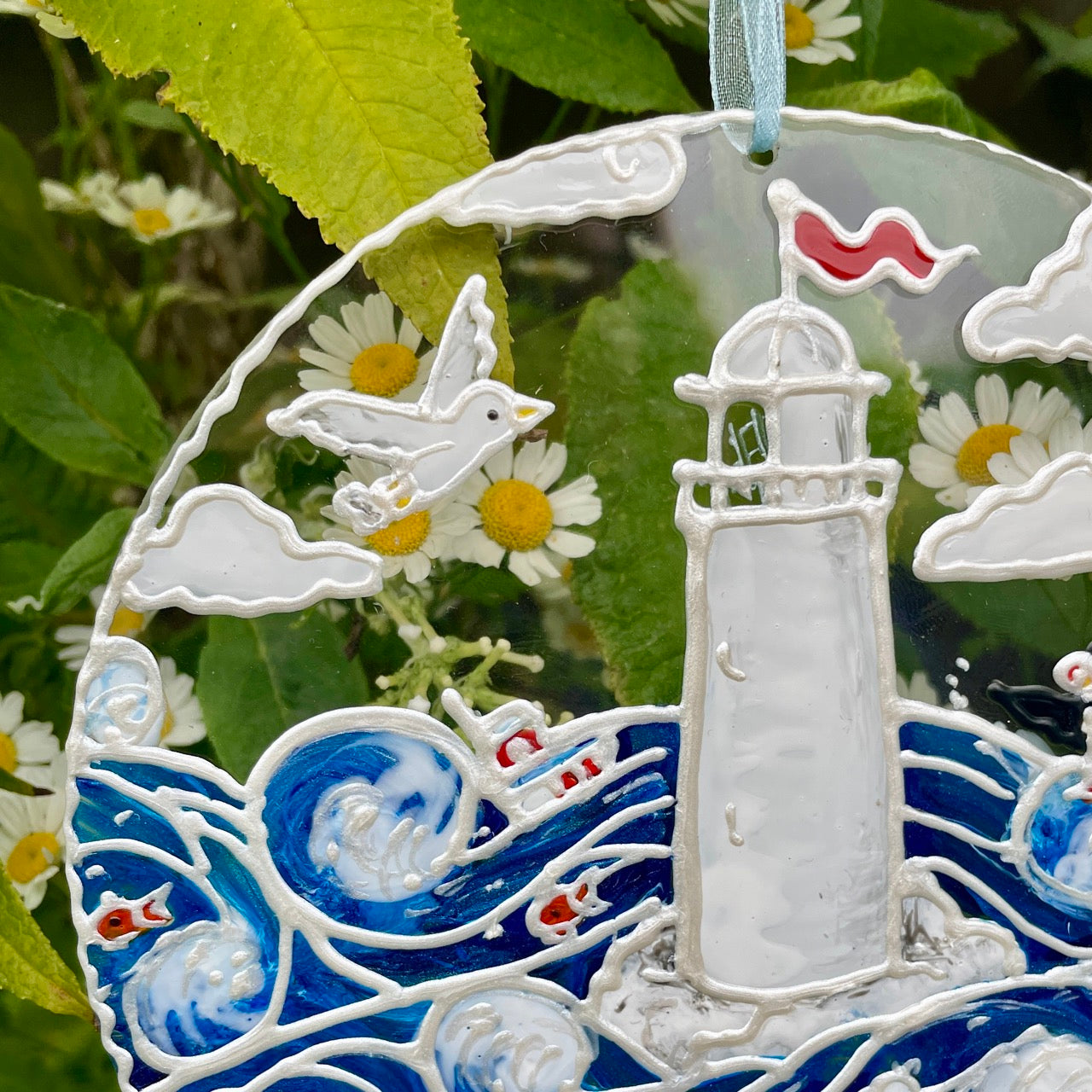 Seaside~ Round suncatcher