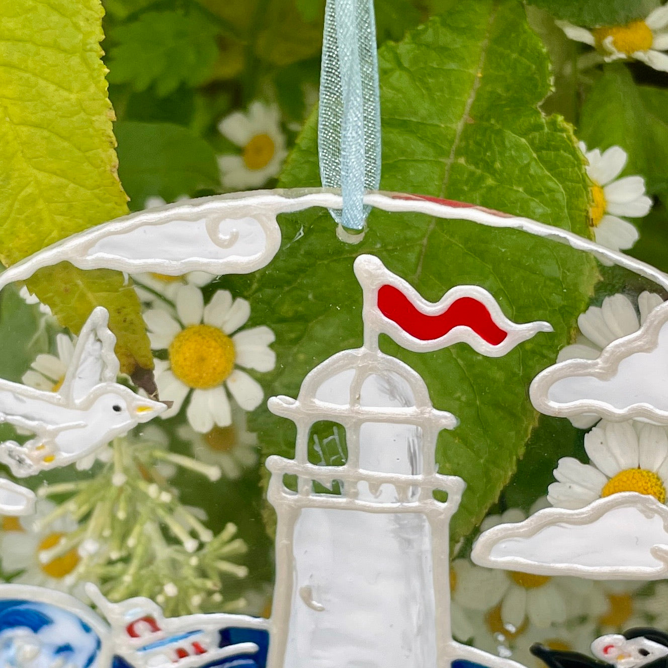 Seaside~ Round suncatcher