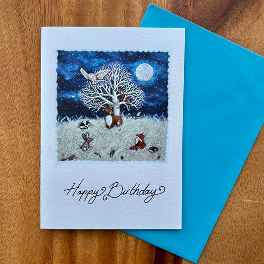 Card~ Silent Night Birthday