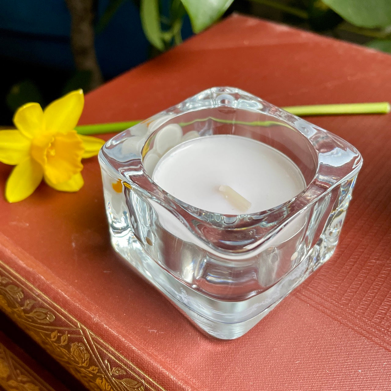 Daisy~ Square tealight candleholder