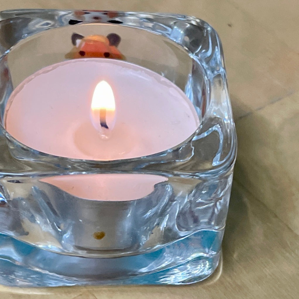 Fox~ Square tealight candleholder