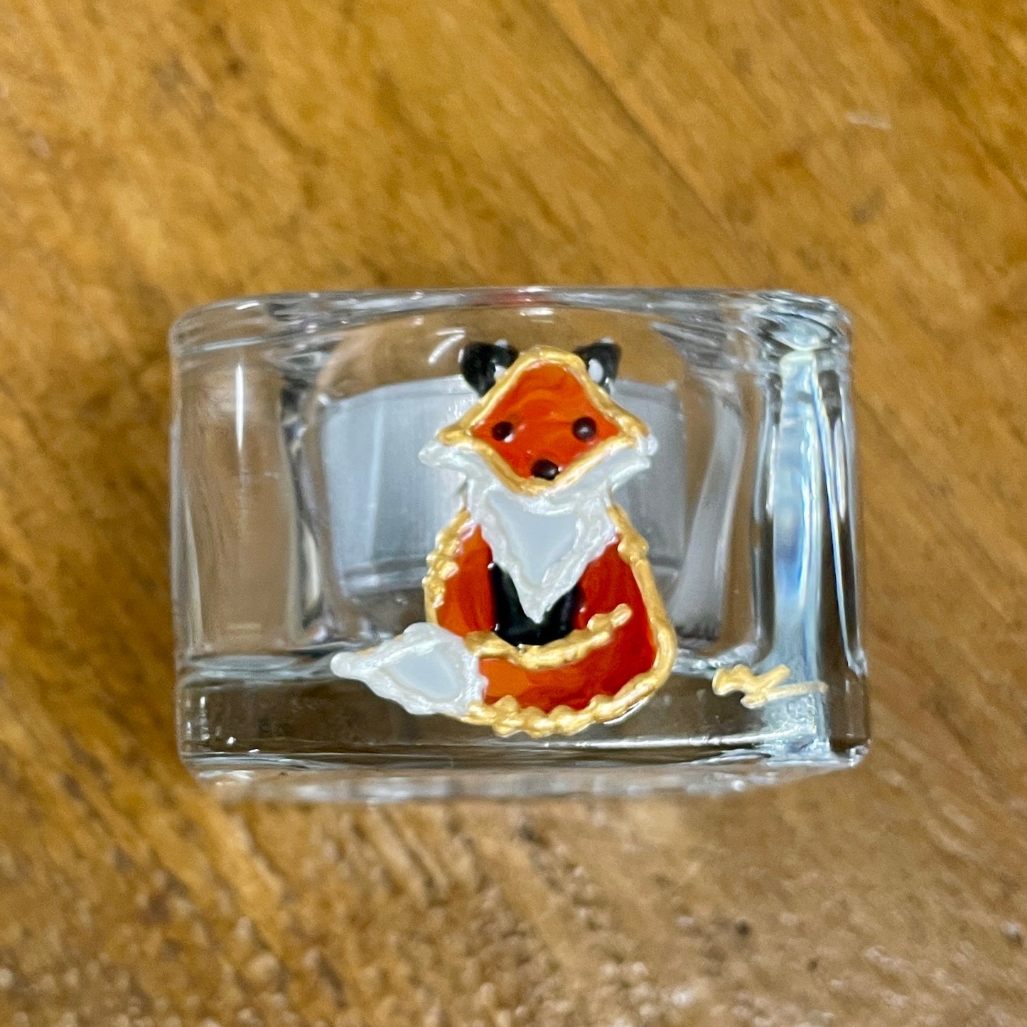 Fox~ Square tealight candleholder