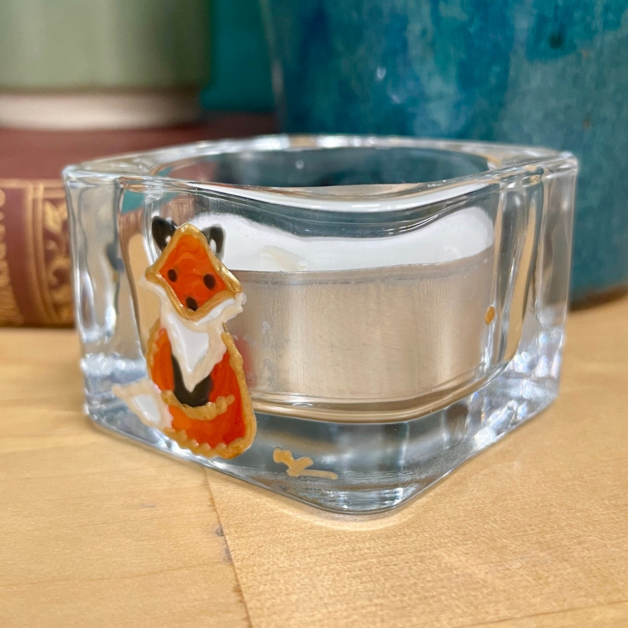 Fox~ Square tealight candleholder