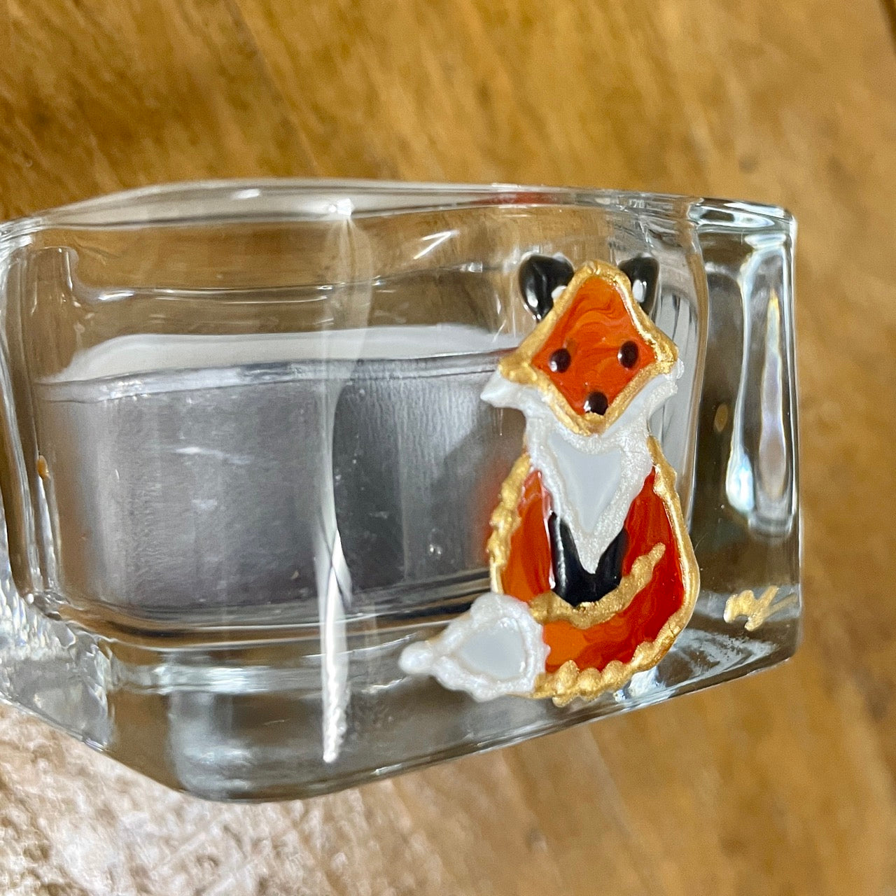Fox~ Square tealight candleholder
