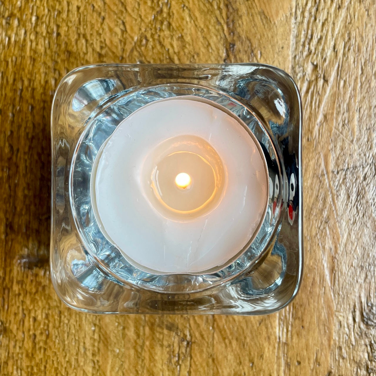 Puffin~ Square tealight candleholder