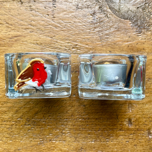 Robin~ Square tealight candleholder