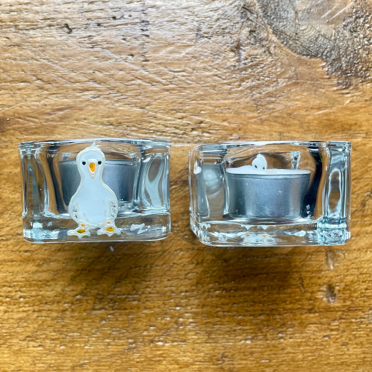 Seagull~ Square tealight candleholder