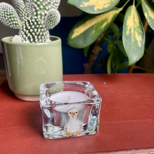 Seagull~ Square tealight candleholder
