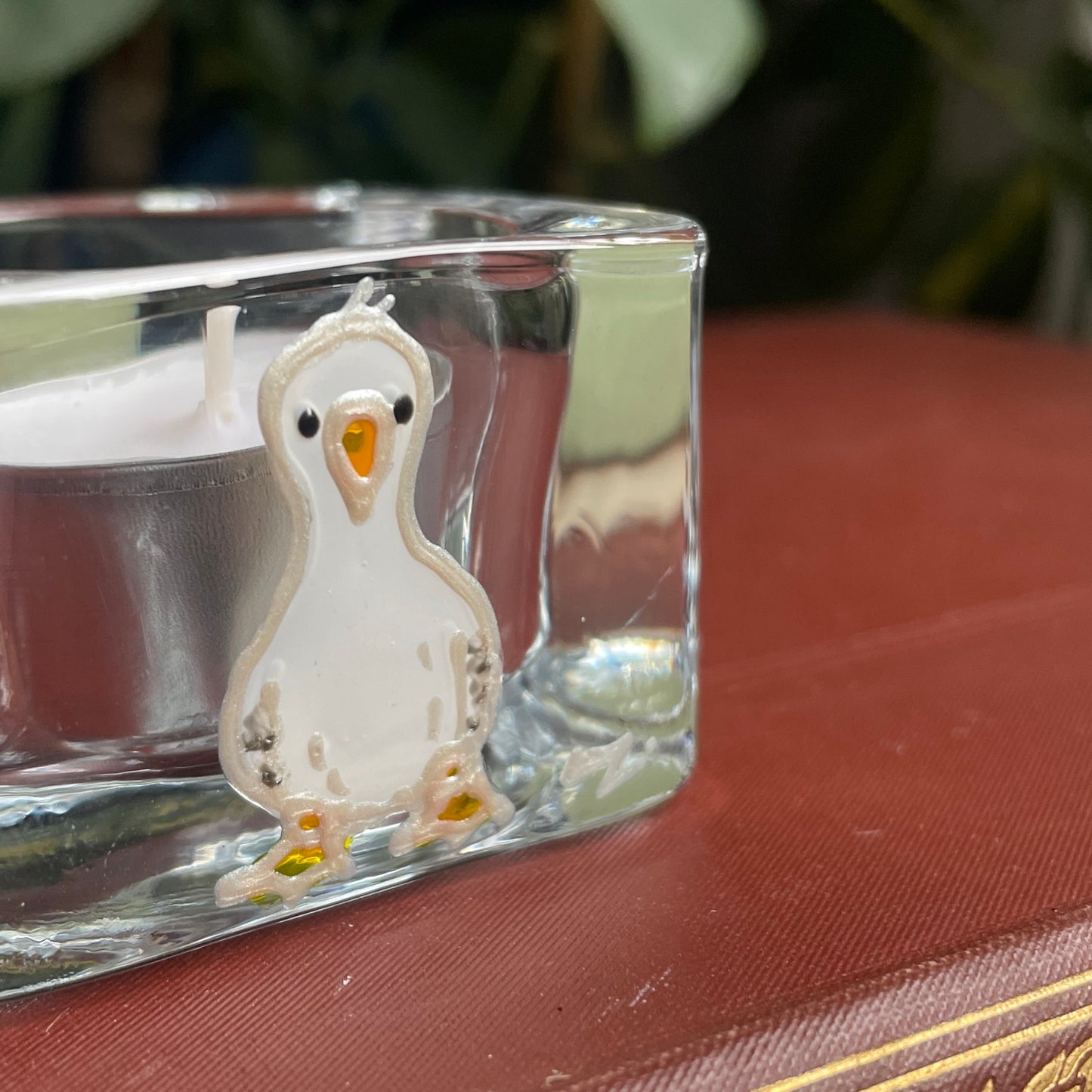 Seagull~ Square tealight candleholder