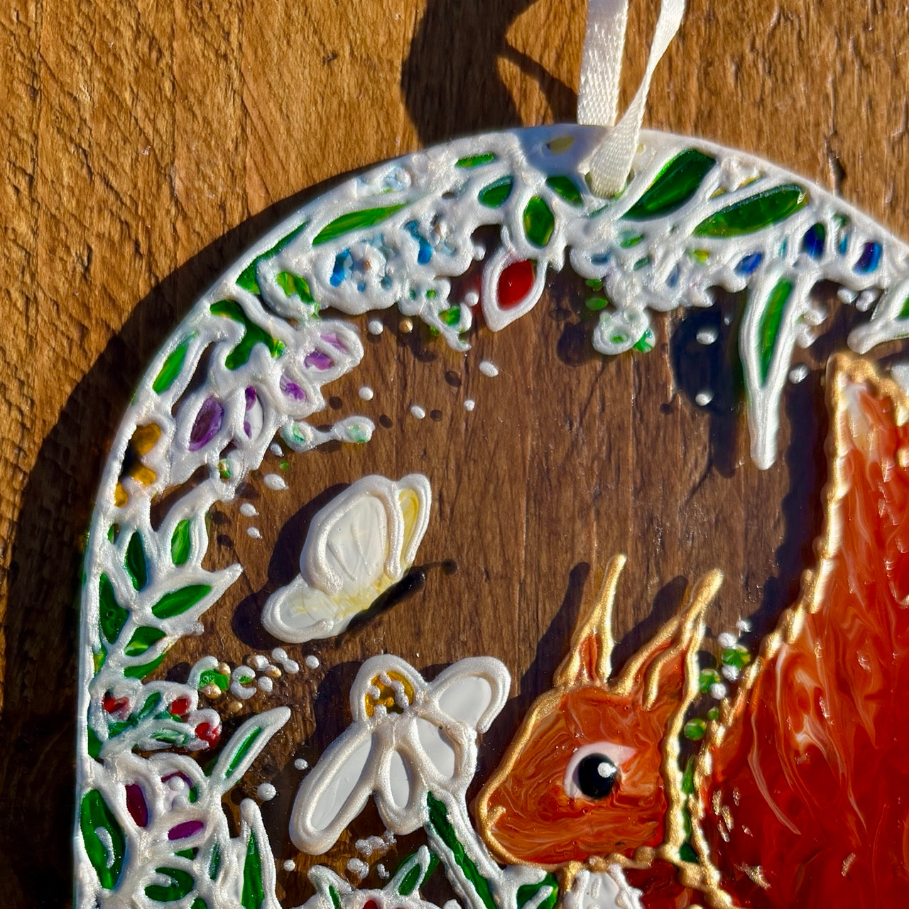 Squirrel in summer~ Window suncatcher