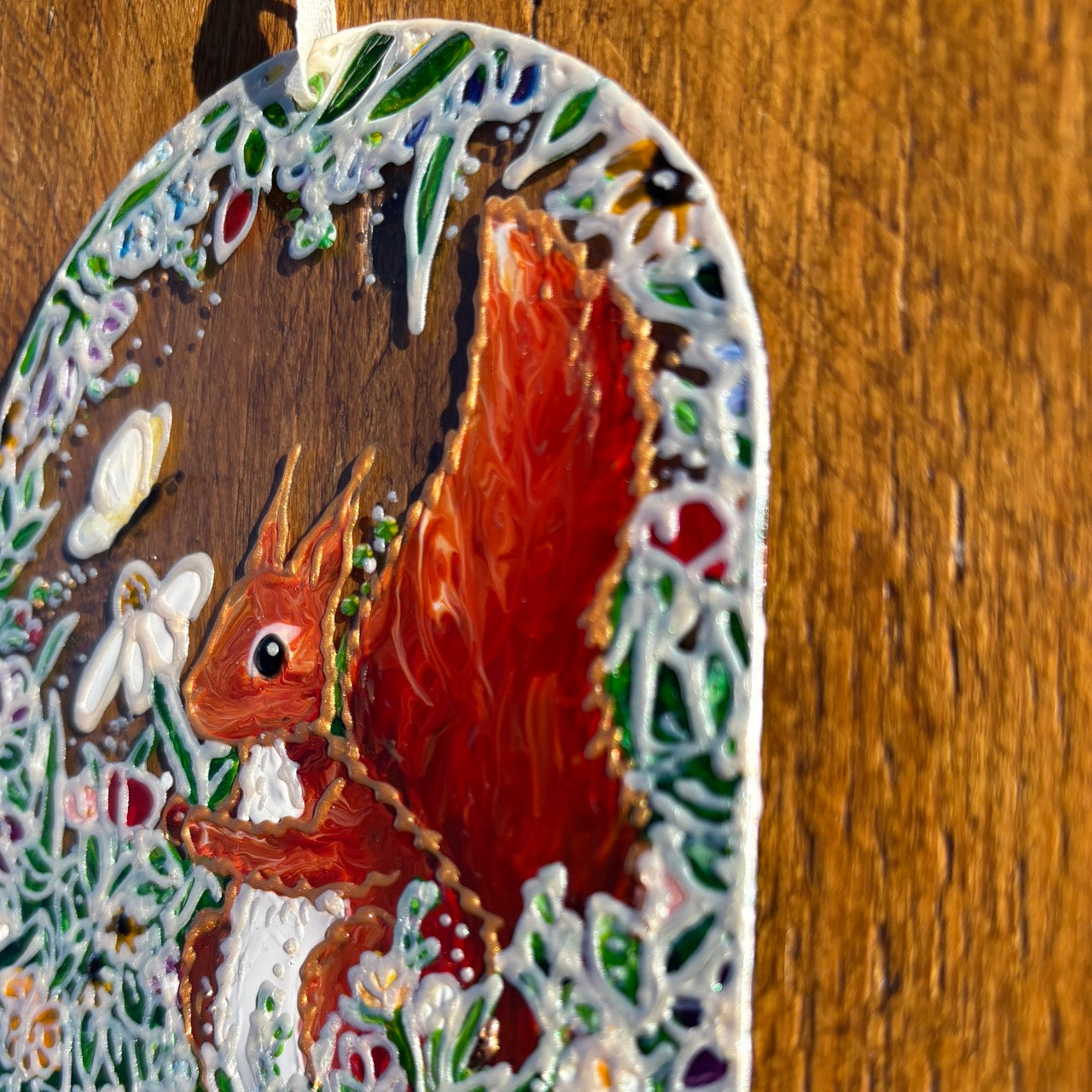 Squirrel in summer~ Window suncatcher