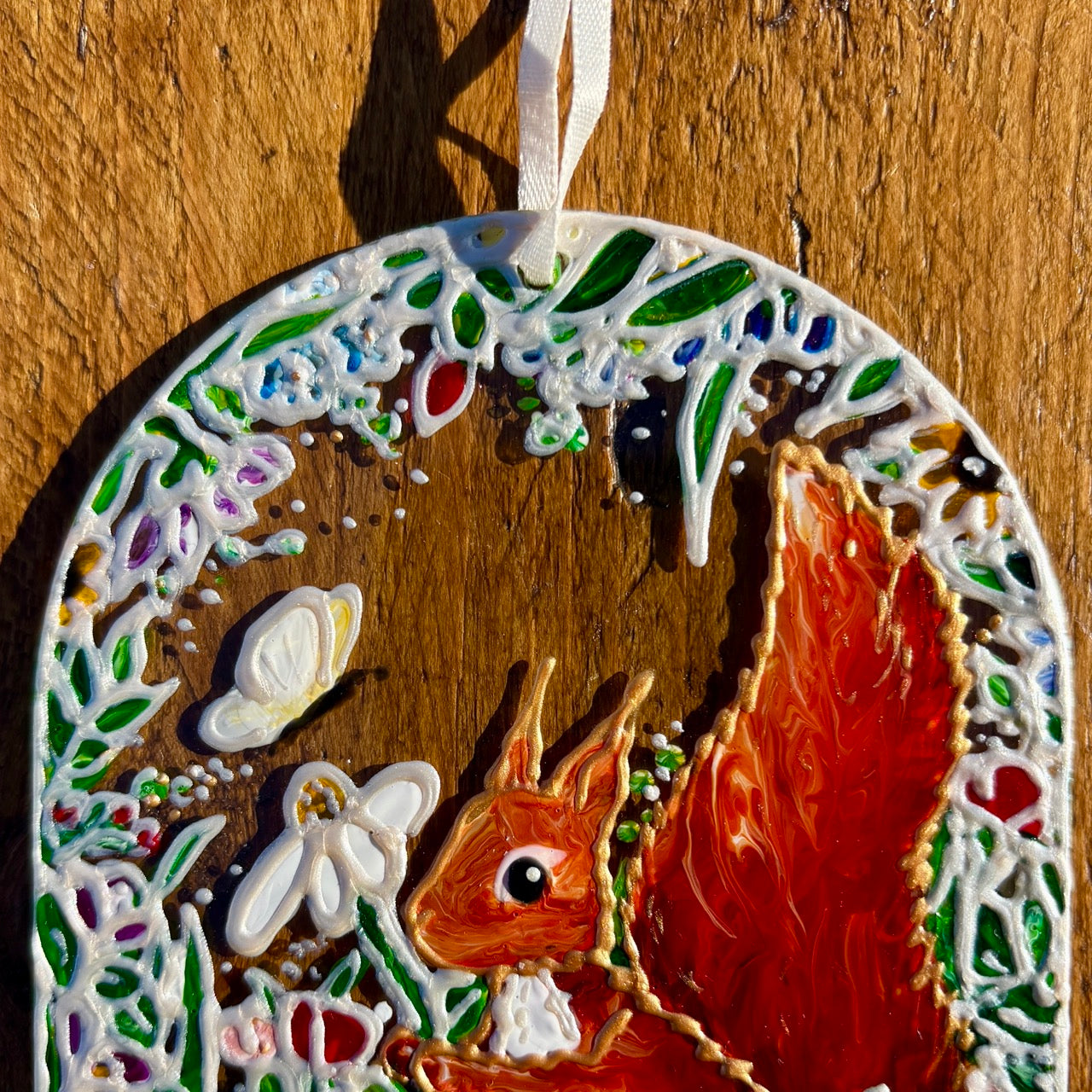 Squirrel in summer~ Window suncatcher