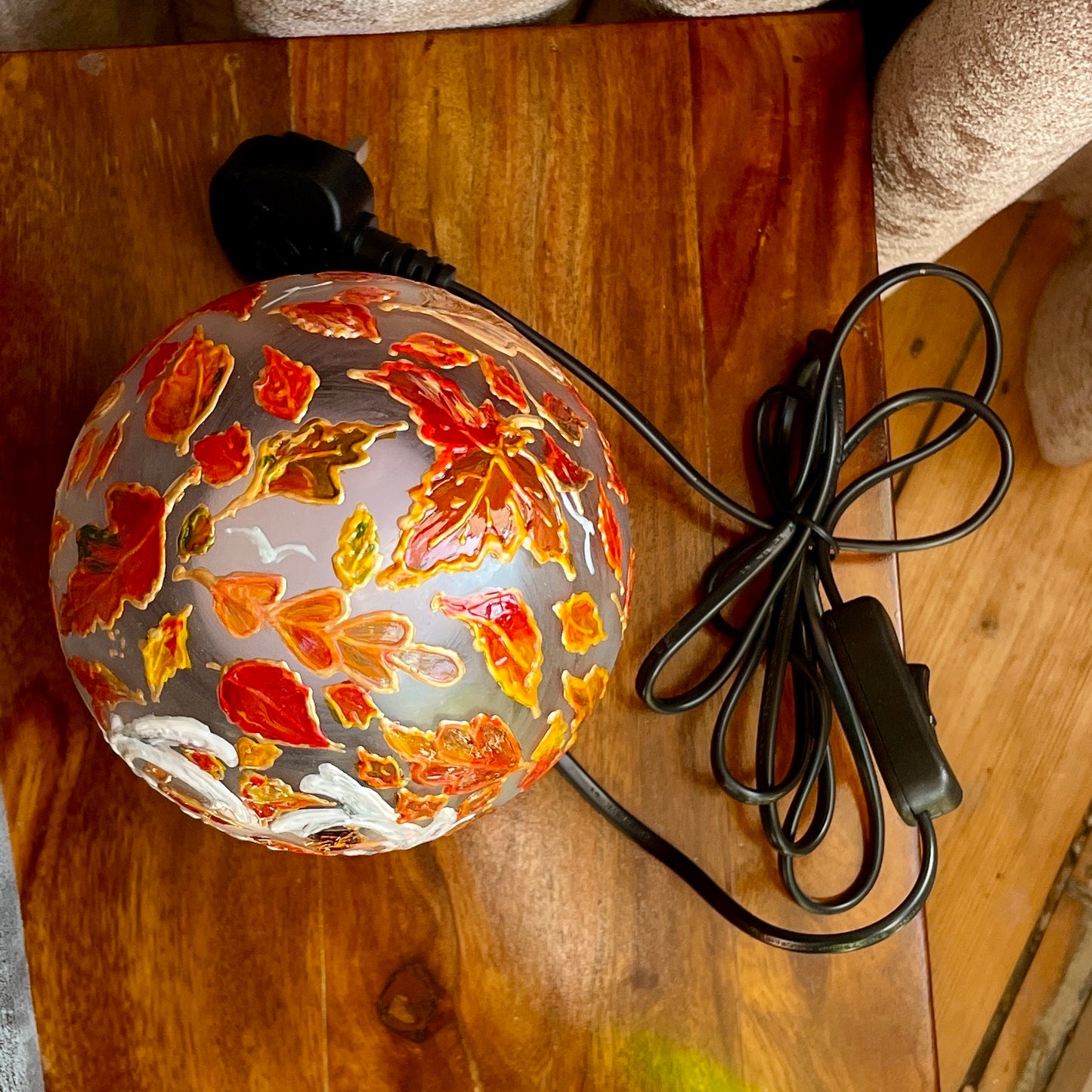 Stag in autumn~ One of a kind table lamp