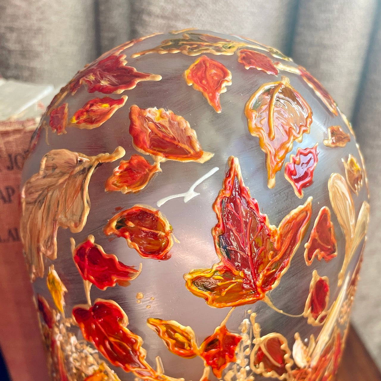 Stag in autumn~ One of a kind table lamp