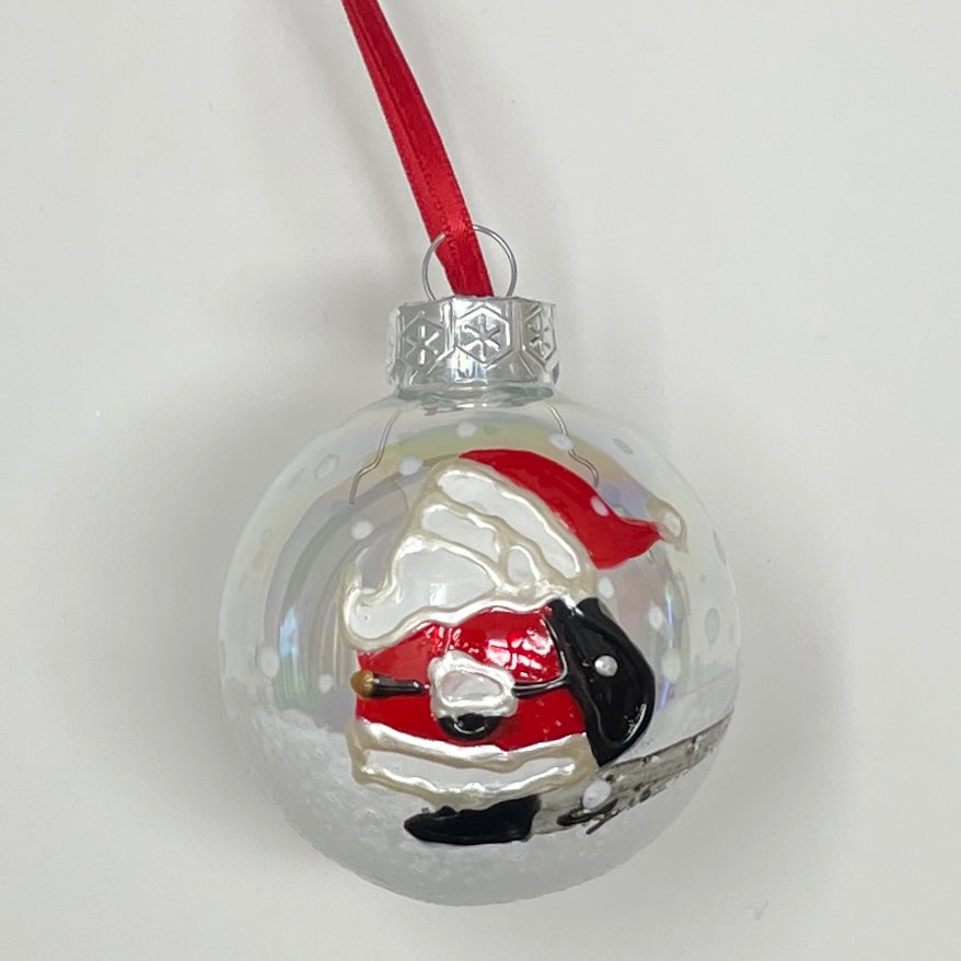Santa~ Glass bauble