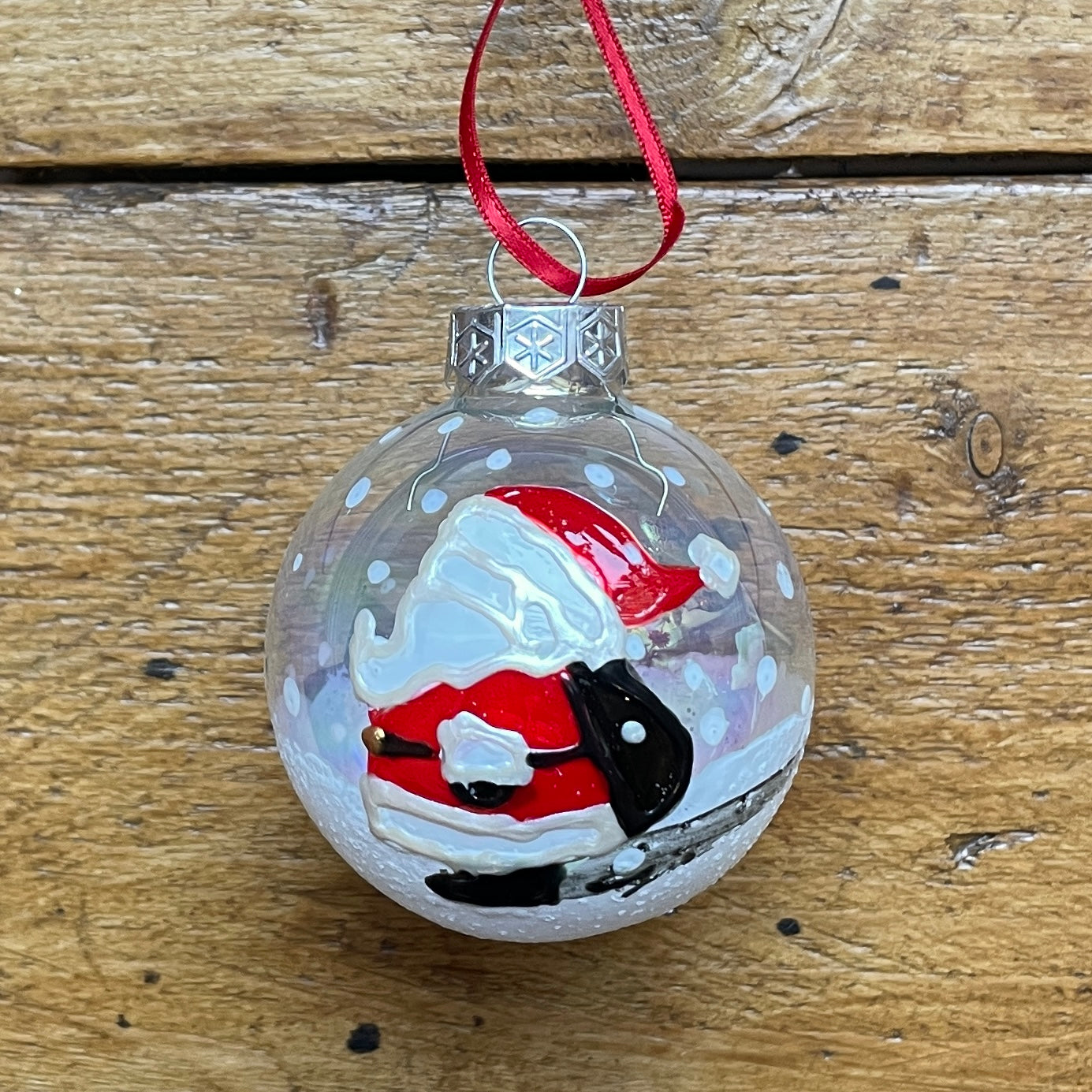 Santa~ Glass bauble