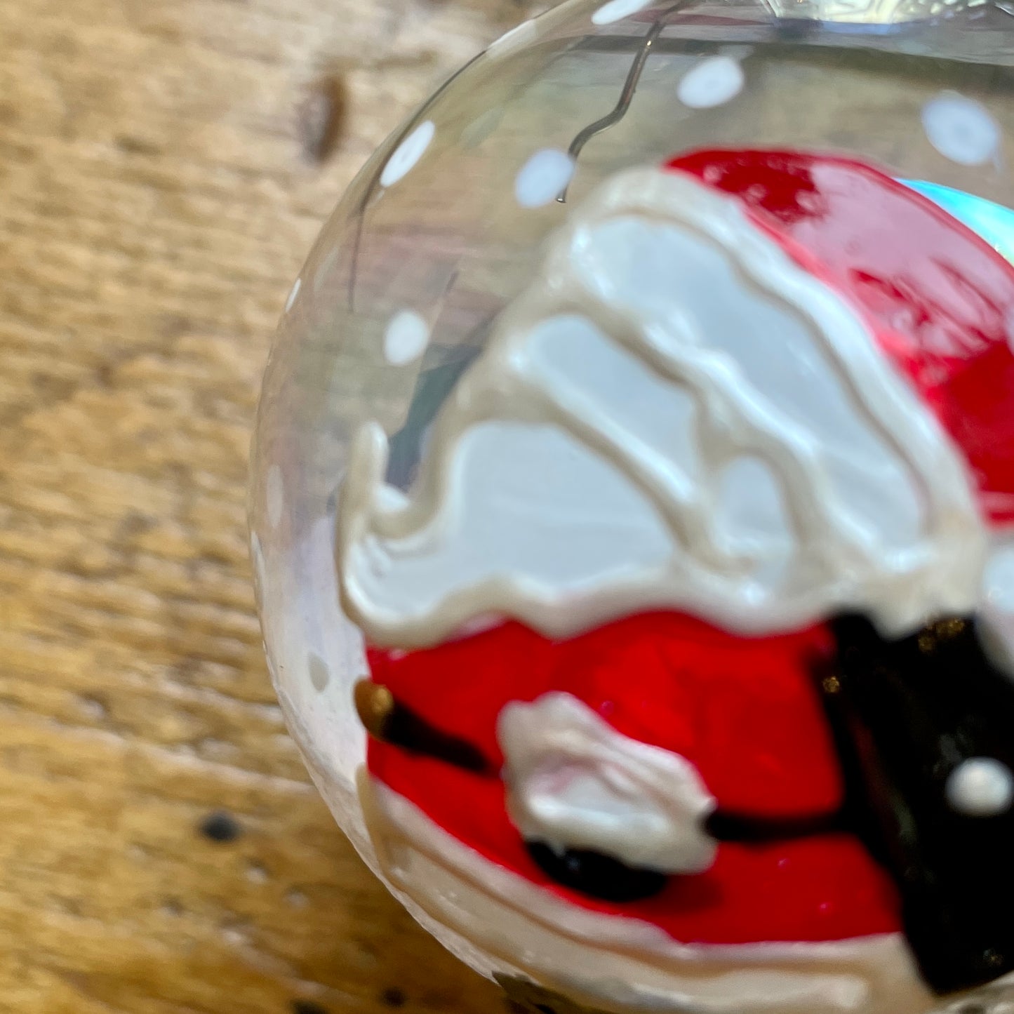 Santa~ Glass bauble