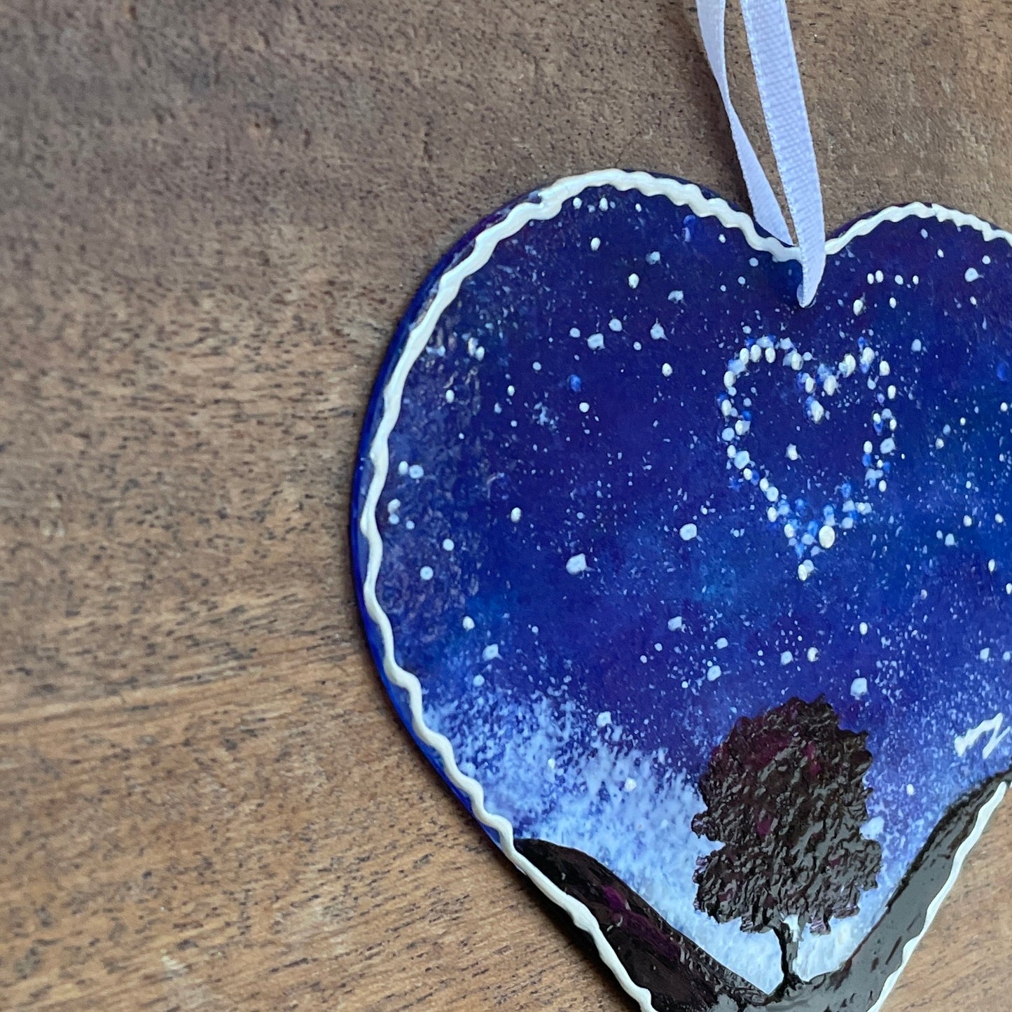 Starry sycamore~ Heart suncatcher