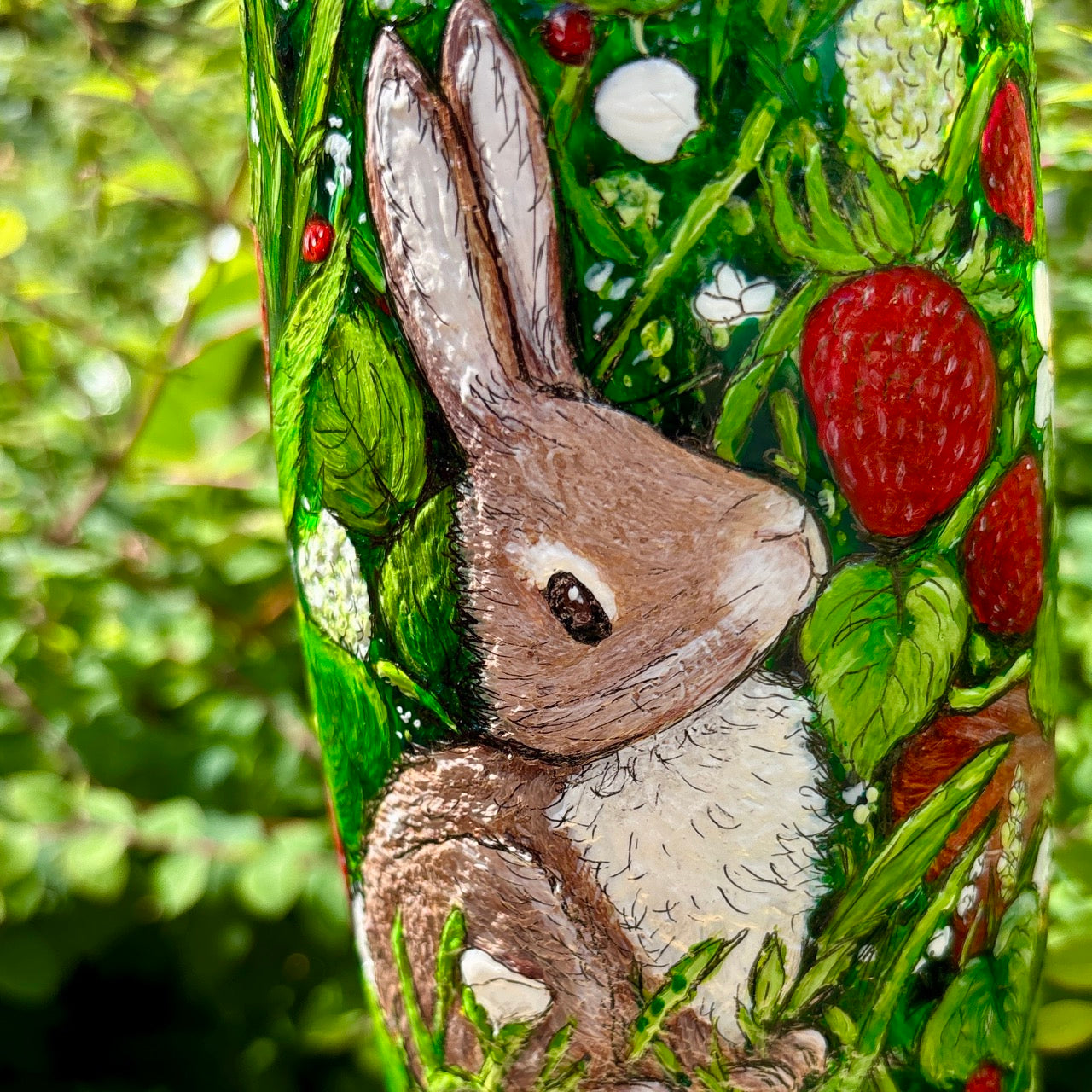 'Strawberry Thief' ~ One of a kind Vase