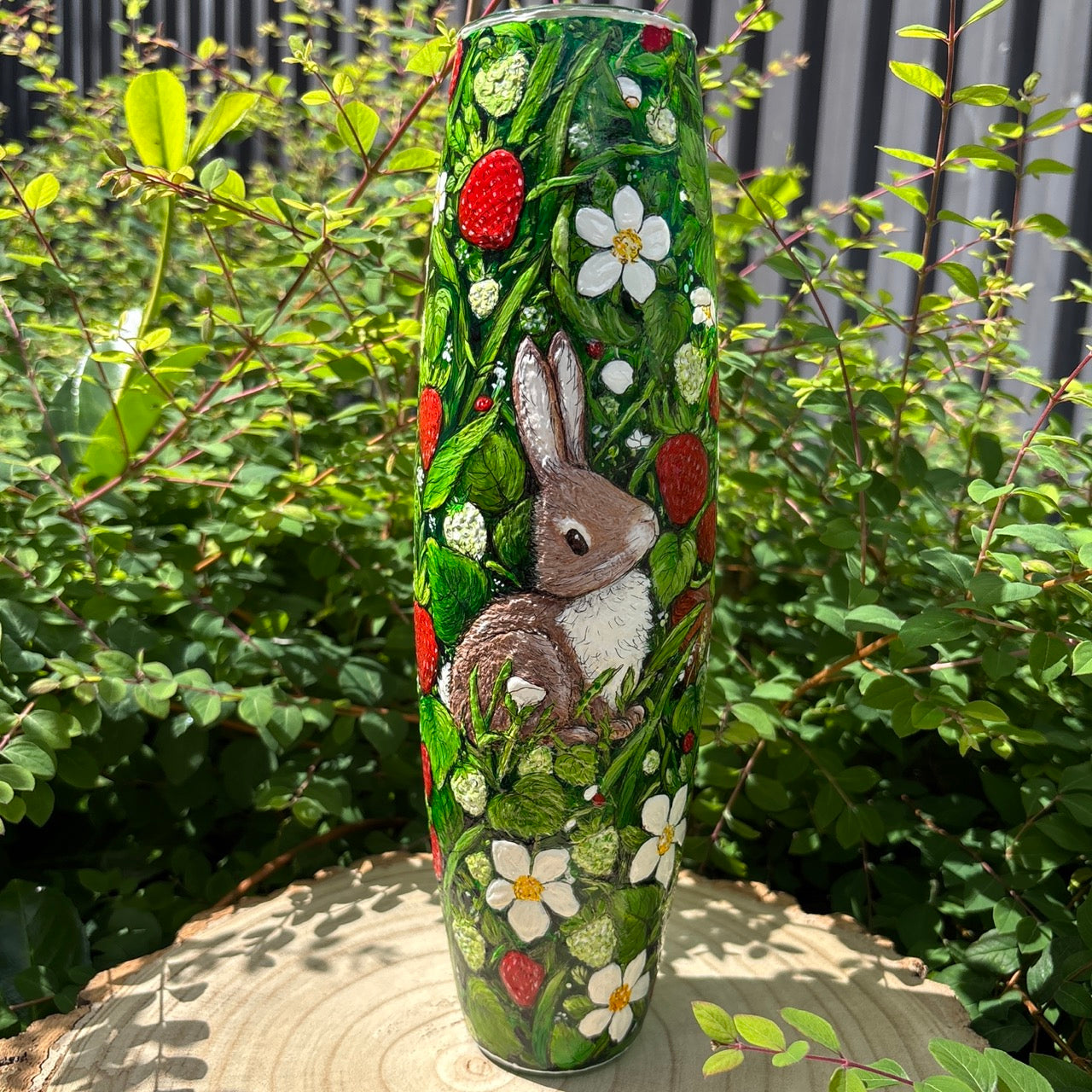 'Strawberry Thief' ~ One of a kind Vase