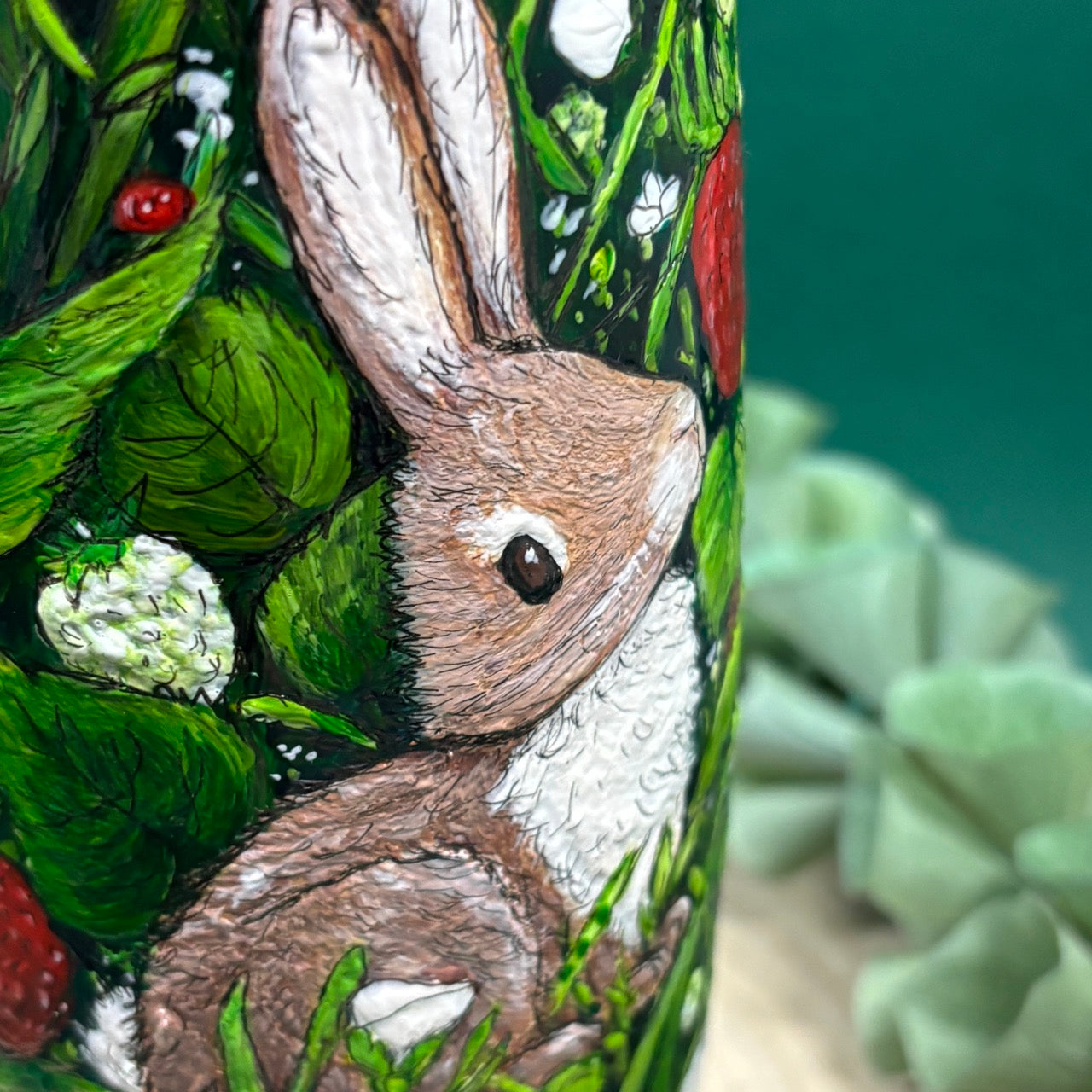 'Strawberry Thief' ~ One of a kind Vase