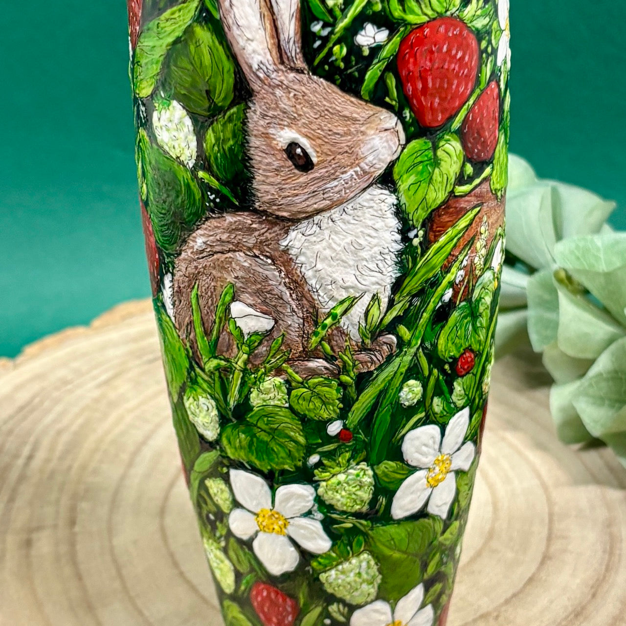 'Strawberry Thief' ~ One of a kind Vase