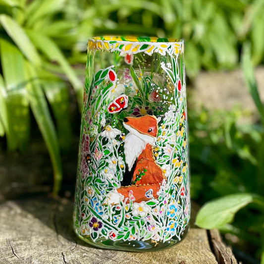 Fox in summer~ Vase