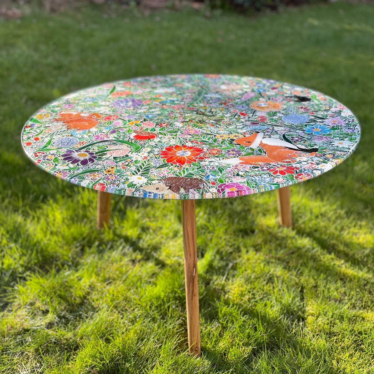 Summer garden~ One of a kind coffee table