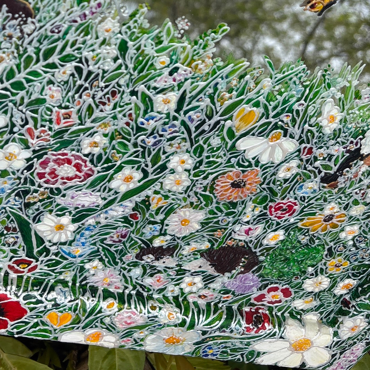 Summer Woodland ~ One of a kind mirror