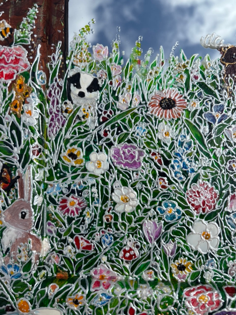 Summer Woodland ~ One of a kind mirror