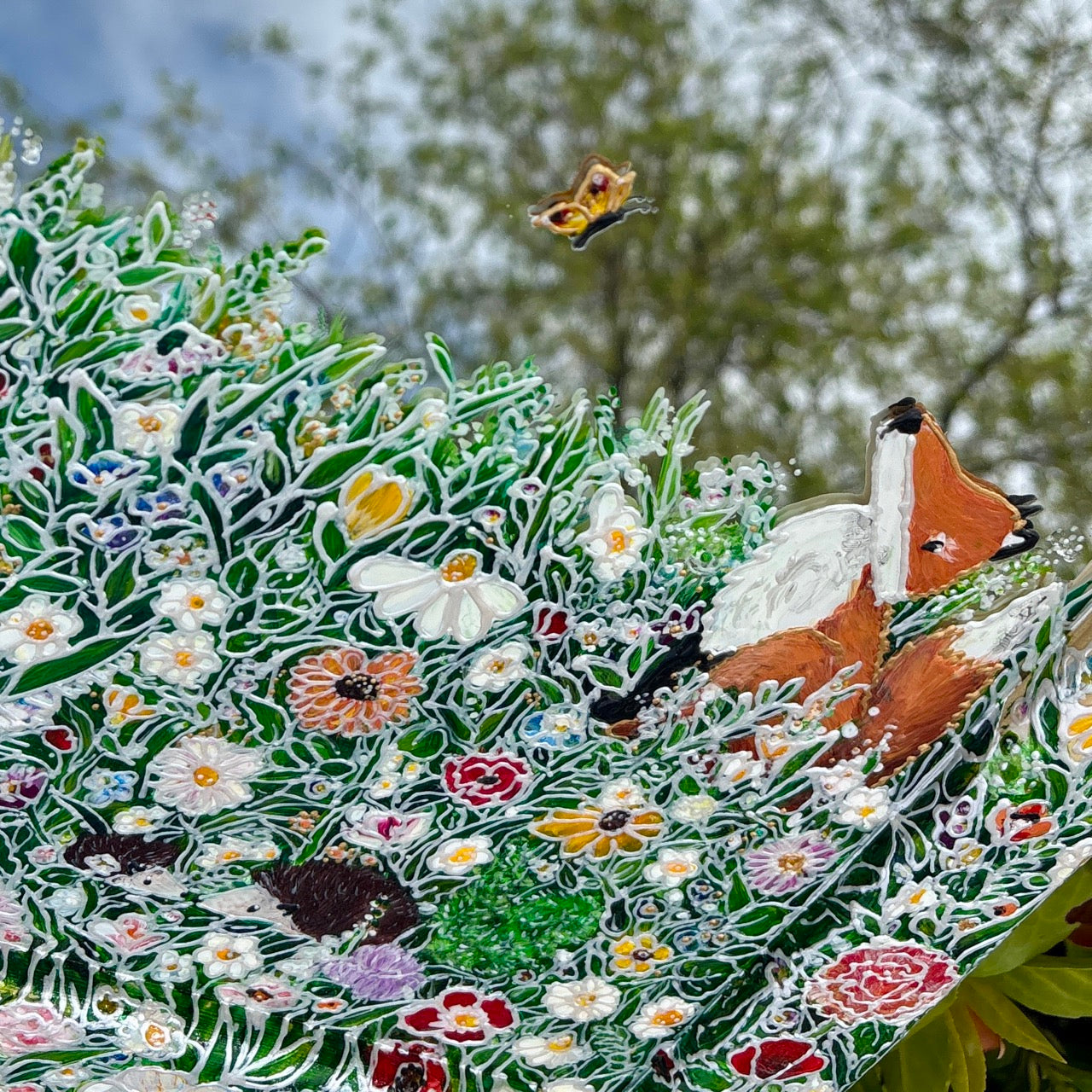 Summer Woodland ~ One of a kind mirror