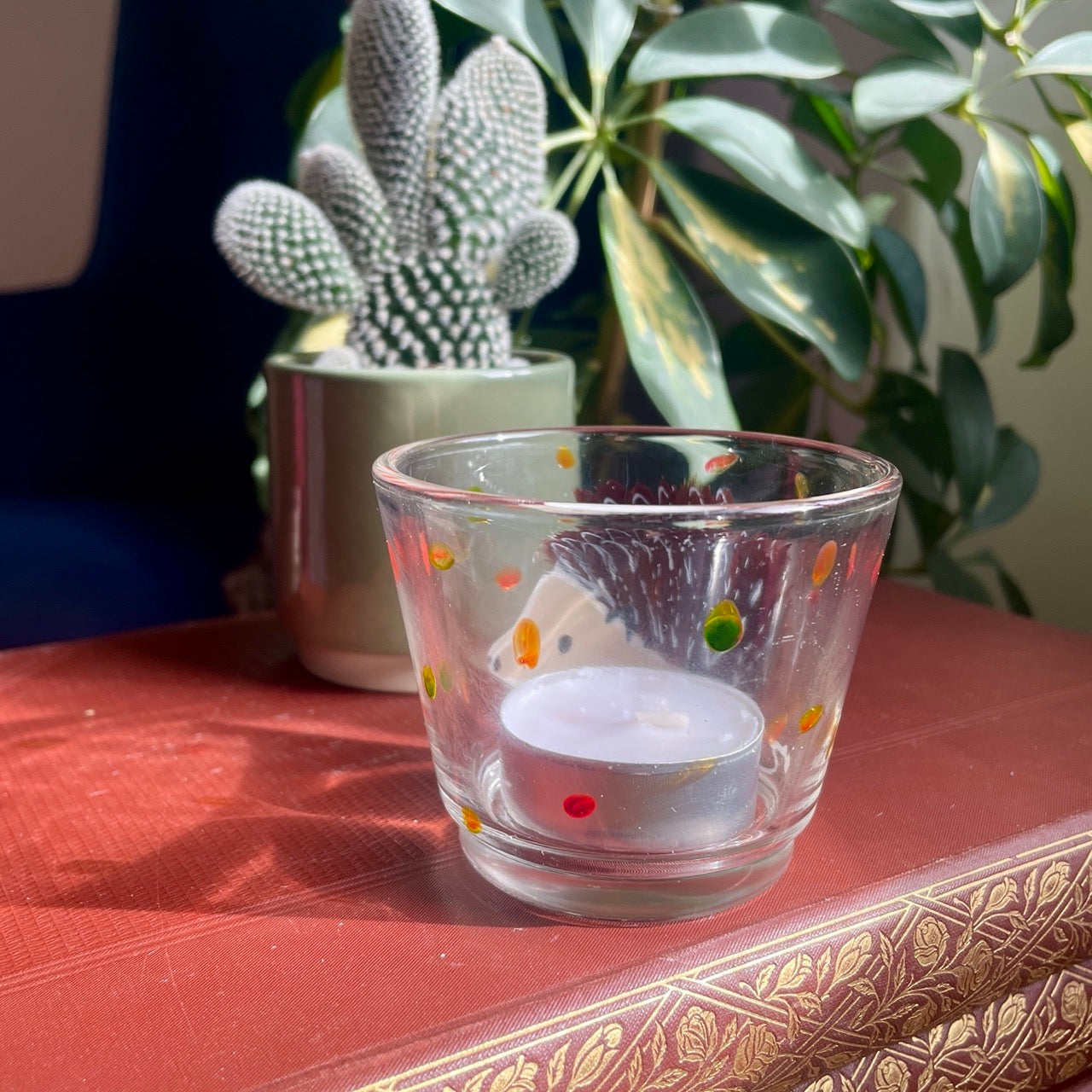Hedgehog~ Tealight candleholder