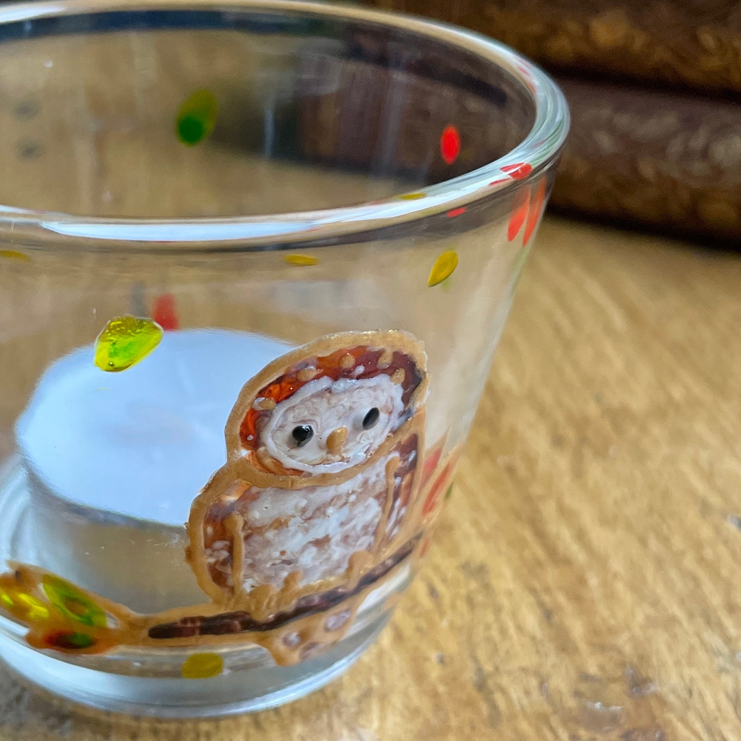 Owl in autumn~ Tealight candleholder