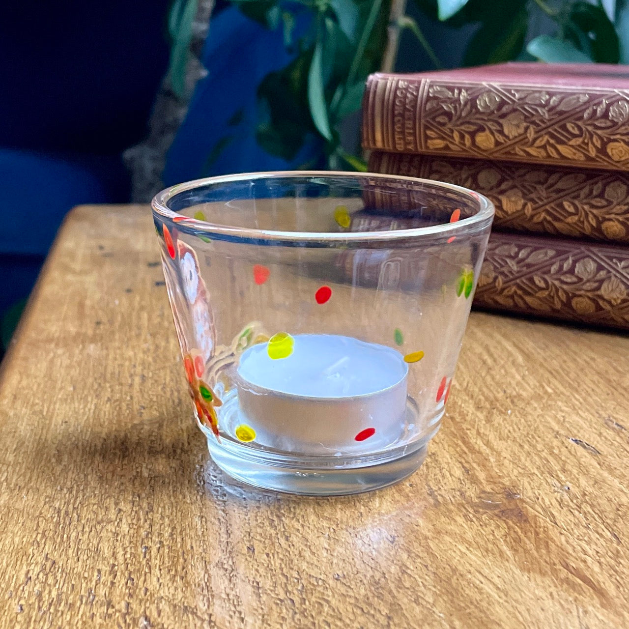 Owl in autumn~ Tealight candleholder