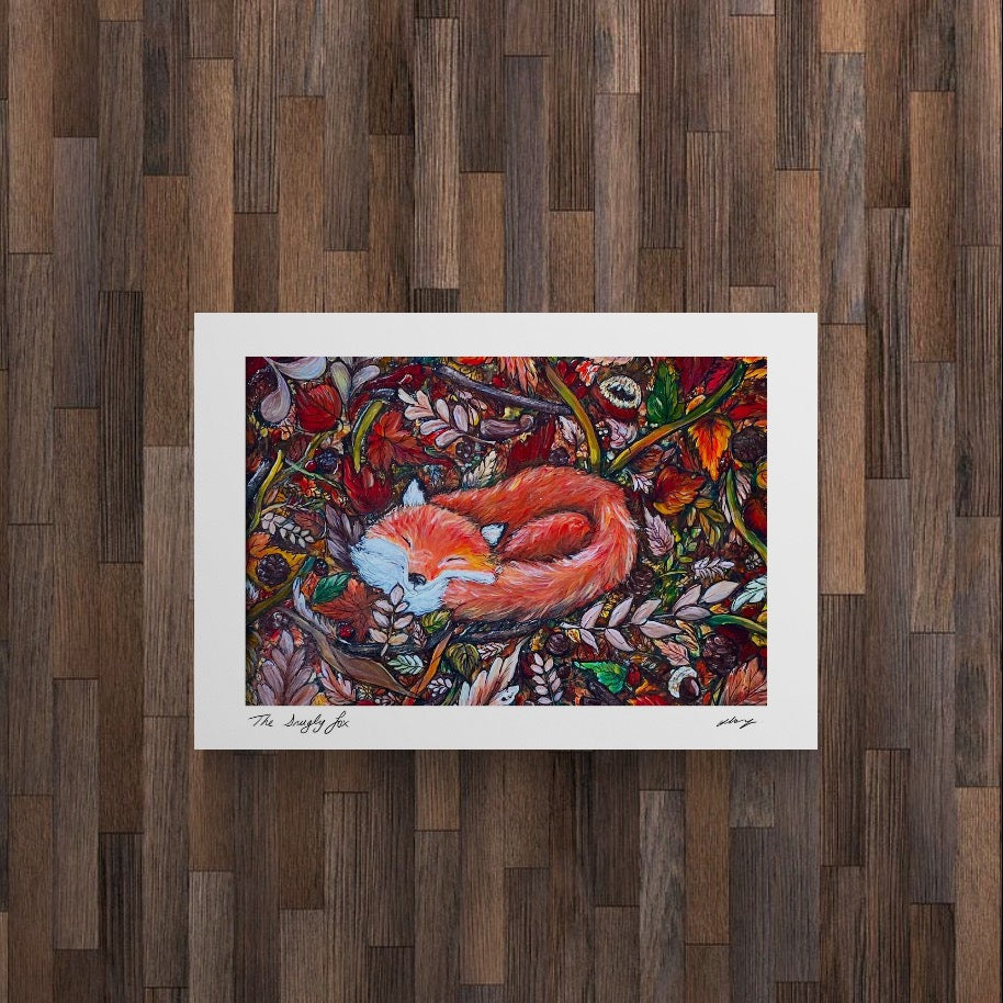 Art Print~ The Snugly Fox