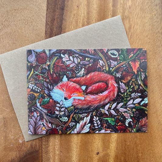 Card~ The Snugly Fox